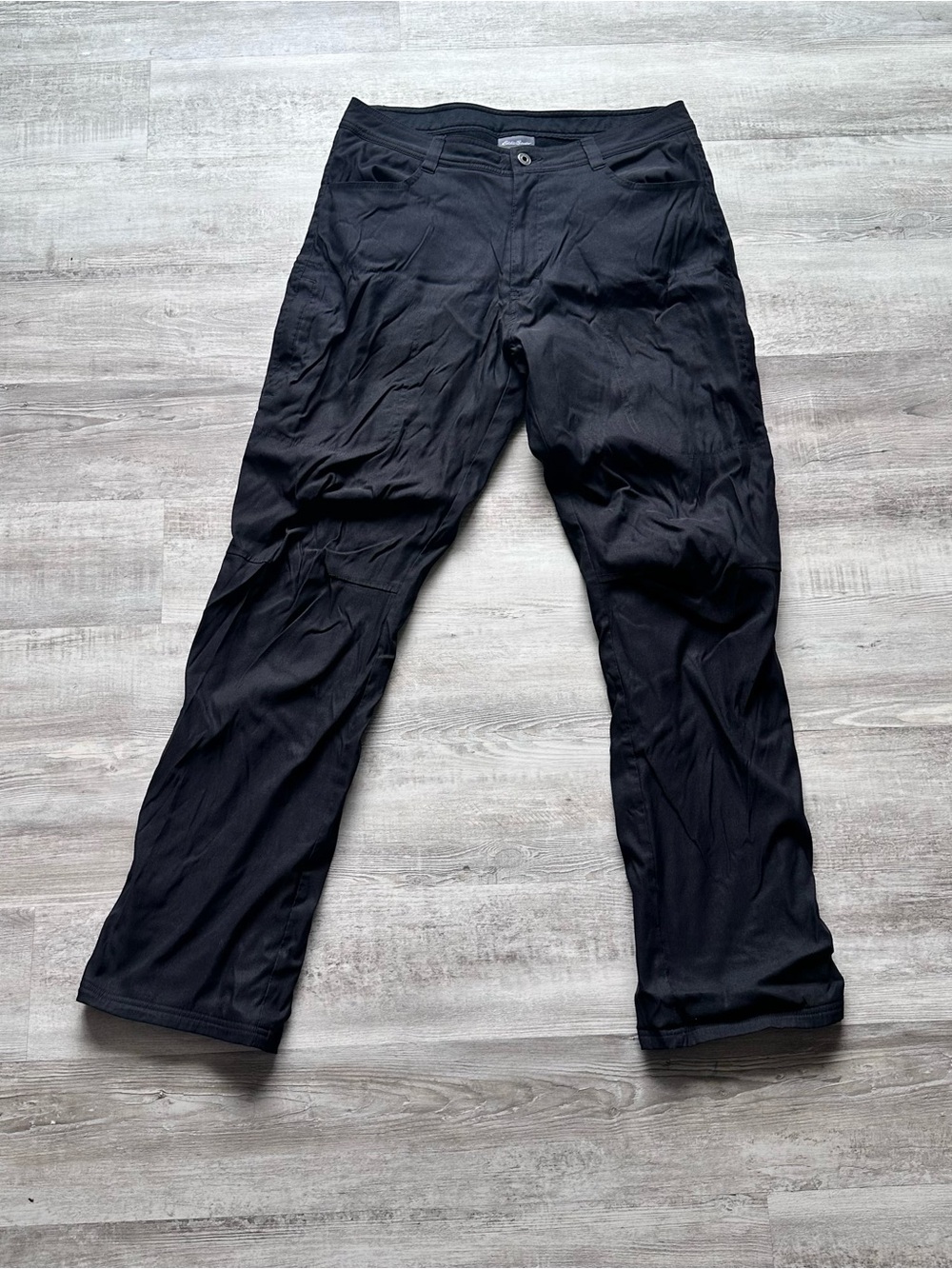 Eddie Bauer Black Rainer Fleece Lined Waterproof Pants 34x34
